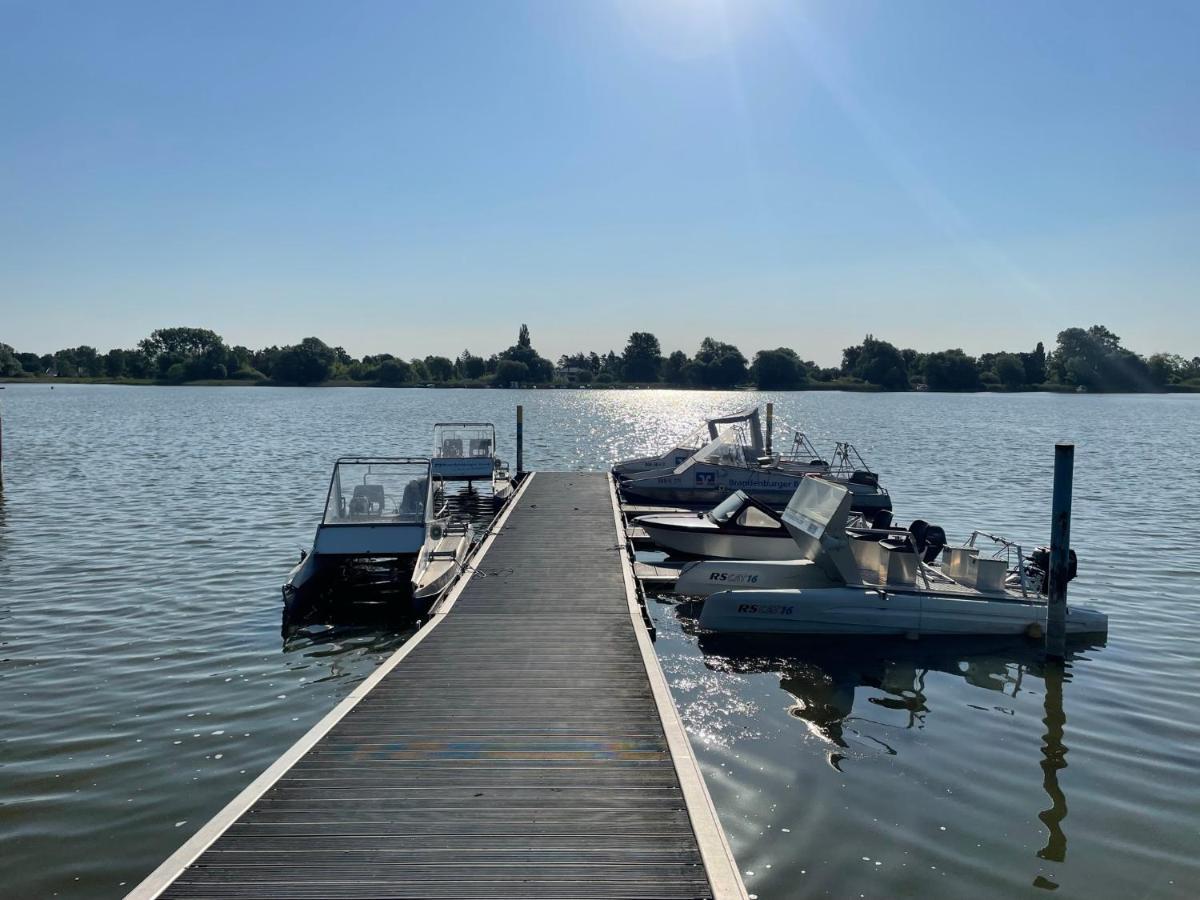 Wohnen In Loriots Wasserstadt Mit Kamin Und Magentatv Apartment Brandenburg  Luaran gambar